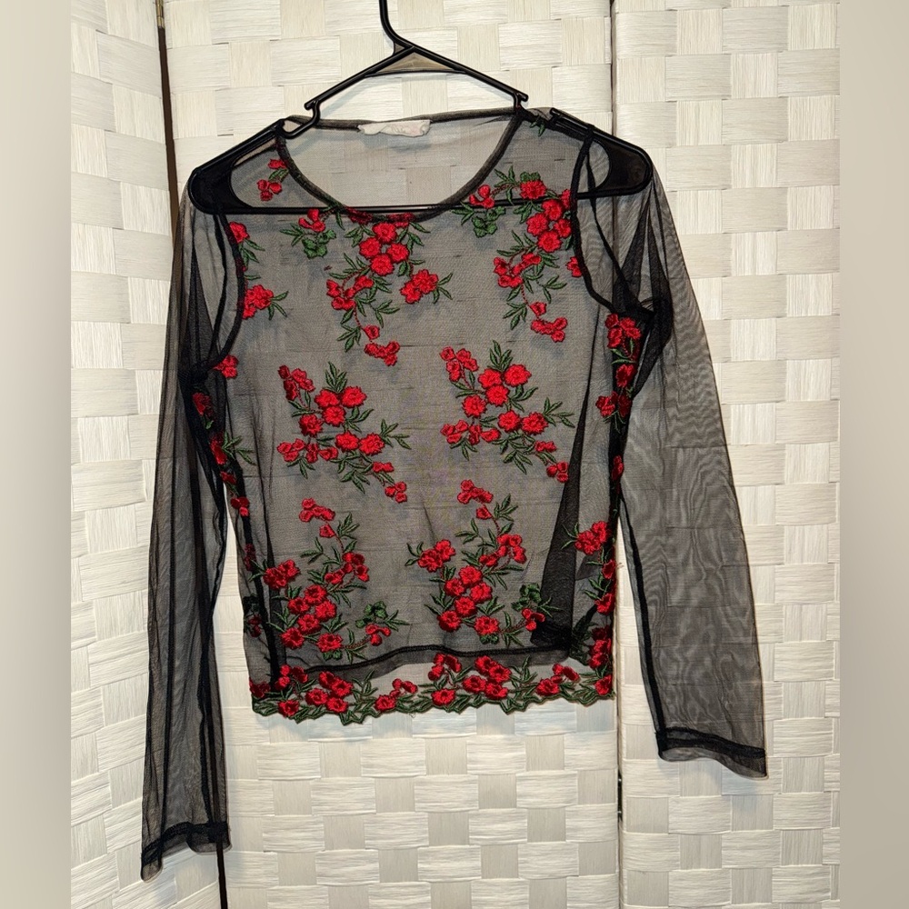 See Through Mesh Shirt